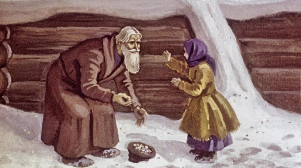 дед Кокованя с шапкой