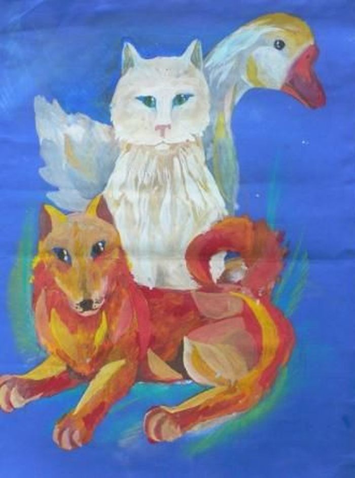 Рисунок Каштанка