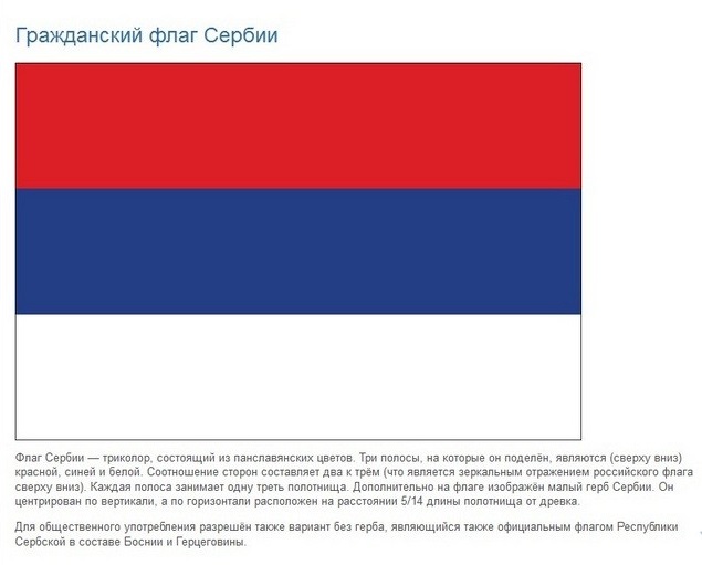 Флаг Сербии 8 Flag of Serbia 8
